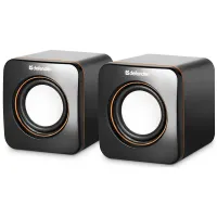 Колонки Defender SPK 530, 2*2W, питание от USB, черный, оранжевый