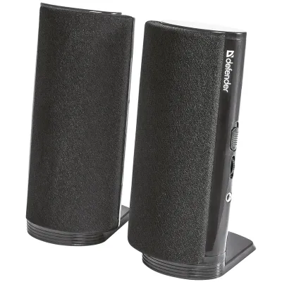 Колонки Defender SPK 210, 2*2W, 220В, раз. для наушников, черный