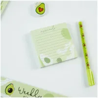 Блок для записей MESHU "Avocado", 8,5*8,5*1,1см, 100л., на склейке