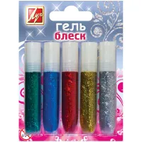 Гель с блестками Луч "Блеск" 05 цветов, 5мл, блистер