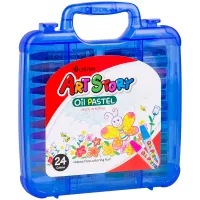 Пастель масляная Crown "ArtStory", 24 цвета, пласт. упак.