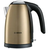 УЦЕНКА-Чайник электрический Bosch TWK7808, 1,7л, 2200Вт, нержавеющая сталь, золотистый