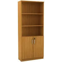 УЦЕНКА-Шкаф книжный полузакрытый Надежда Д-130, 1936*802*350, бук