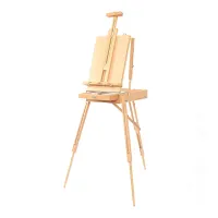 УЦЕНКА-Этюдник с ремнем и палитрой Гамма "Студия", 78*100*145(183)см, бук (осн 298348)