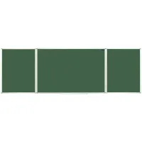 УЦЕНКА-Доска магнитно-меловая OfficeSpace, трехсекционная, 300*100/100*75*2, алюминиевая рамка