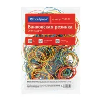 Банковская резинка  1кг OfficeSpace, диаметр 60мм, ассорти