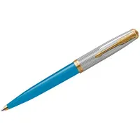 Ручка шариковая Parker "51 Turquoise GT" черная, 1,0мм, поворот., подарочная упаковка