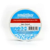 Изолента Smartbuy, 19мм*20м, 180мкм, белая, инд. упаковка