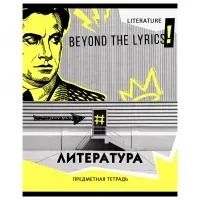 Тетрадь предметная 40л., BG "Неон" - Литература, неоновый пантон, эконом