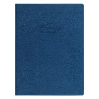Папка для семейных документов А4, OfficeSpace, искусств. кожа, синяя, инд. упаковка, ШК