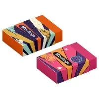 Ластик Berlingo "Groovy", Eco-PVC, картонный держатель, 45*32*11мм