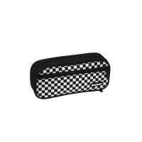 Пенал 1 отделение, 1 карман, 220*95*50 Berlingo "Chess board", полиэстер, откидная планка