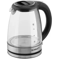 УЦЕНКА-Чайник электрический Scarlett SC-EK27G72, 1.7л, 2000Вт, с подсветкой, стекло/пластик