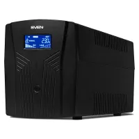 Источник бесперебойного питания SVEN Pro 1500, 1500VA (900W), 3 евророзетки, 2 розетки RJ45, SV-013875