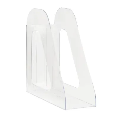 Лоток вертикальный для бумаг "Фаворит" (233х240 мм), ширина 90 мм, прозрачный, ЛТВ-30498