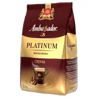 Кофе в зернах Ambassador "Platinum Crema", пакет, 1кг
