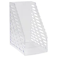 Лоток для бумаг вертикальный СТАММ "XXL", прозрачный, ширина 160мм