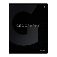 Тетрадь предметная 48л. Greenwich Line "Сolor black" - География, "софт-тач" ламинация, выборочный УФ-лак, 70г/м2