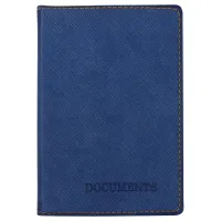 Обложка для автодокументов OfficeSpace "Denim", экокожа, синий