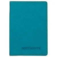 Обложка для автодокументов OfficeSpace "Denim", экокожа, бирюза