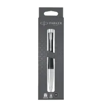 Ручка шариковая Parker "Urban Muted Black CT" черная, 1,0мм, поворотн., подарочная упаковка с европодвесом