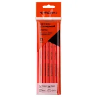 Карандаш столярный Красин "Мастер", овального сечения 2М(2B), пакет, европодвес