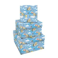 Набор квадратных коробок 3в1, MESHU "Мир техники", (19,5*19,5*11-15,5*15,5*9см)