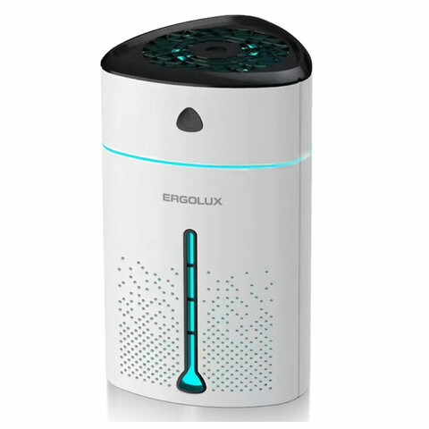 Увлажнитель воздуха ERGOLUX ELX-HUM01-C01, объем бака 1 л, 5 Вт, подсветка, белый по низкой цене оптом 