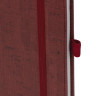 Ежедневник недатированный А5 (138x213 мм) BRAUBERG "Wood", кожзам, резинка, 136 л., бордовый, 111675 по низкой цене оптом 