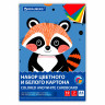 Набор картона БЕЛЫЙ+ЦВЕТНОЙ А4 немелованный, 10л. (белый 4л + цветной 6л), в папке, B, 116631 по низкой цене оптом 