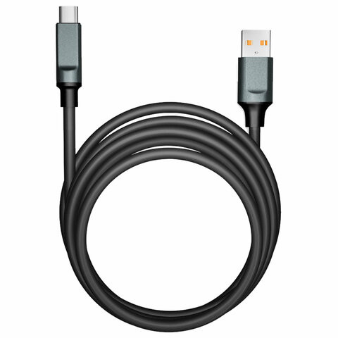Кабель BOLD USB -TypeC 1 м 3А, SMARTBUY толстый, для быстрой зарядки и передачи данных, черный 18102, 3112BOLD-BLACK по низкой цене оптом 