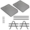 Лоток горизонтальный металлический для бумаг, 2 секции, BRAUBERG "Germanium", А4 (355х205х295 мм), черный, 231950 по низкой цене оптом 
