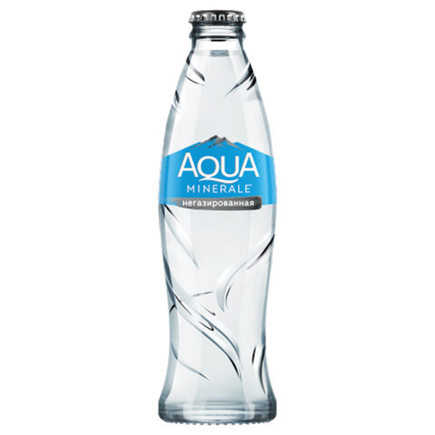 Вода негазированная питьевая AQUA MINERALE (Аква Минерале) 0,26л, стеклянная бутылка, 27414 по низкой цене оптом 