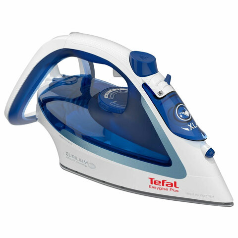 Утюг TEFAL Easygliss 2 FV5736E0, 2500 Вт, керамическое покрытие, самоочистка, антикапля, синий, 1830008076 по низкой цене оптом 