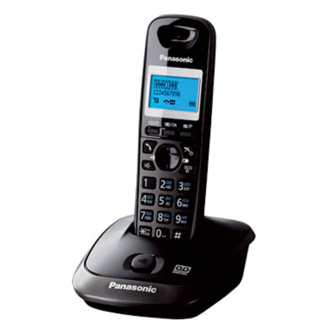 Радиотелефон PANASONIC KX-TG2521RUT, память 50 номеров, АОН, повтор, автоответчик, титановый по низкой цене оптом 