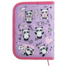 Пенал ПИФАГОР, 1 отделение, 1 откидная планка, полиэстер, 19х13 см, "Panda bears", 271015 по низкой цене оптом 