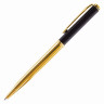 Ручка подарочная шариковая GALANT "ARROW GOLD", корпус черный/золотистый, детали золотистые, узел 0,7 мм, синяя, 143523 по низкой цене оптом 