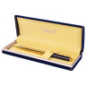 Ручка подарочная шариковая GALANT "ARROW GOLD", корпус черный/золотистый, детали золотистые, узел 0,7 мм, синяя, 143523 по низкой цене оптом 