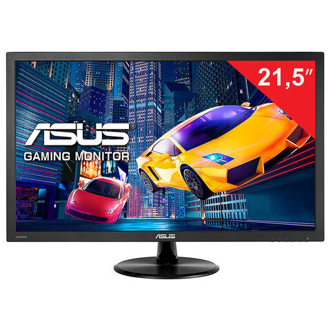 Монитор ASUS VP228HE 21.5" (55см), 1920x1080, 16:9, LED, 1ms, 200cd, VGA, HDMI, черный по низкой цене оптом Краснодар, Москва, Уфа, Казань, Барнаул, Владивосток, Хабаровск, Сахалин, Красноярск, Екатеренбург, 