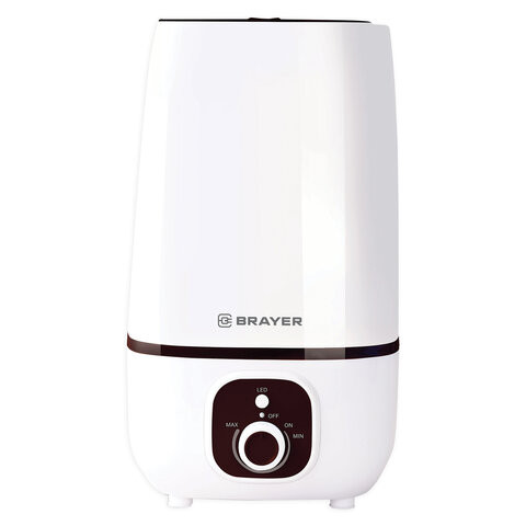 Увлажнитель BRAYER BR4700WH, объем бака 4 л, 25 Вт, арома-контейнер, белый по низкой цене оптом Краснодар, Москва, Уфа, Казань, Барнаул, Владивосток, Хабаровск, Сахалин, Красноярск, Екатеренбург, 