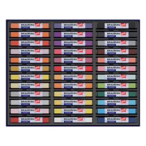 Пастель сухая художественная BRAUBERG ART CLASSIC, 36 цветов, квадратное сечение, 182093 по низкой цене оптом Пастель сухая художественная BRAUBERG ART CLASSIC, 36 цветов, квадратное сечение, 182093 по низкой цене оптом