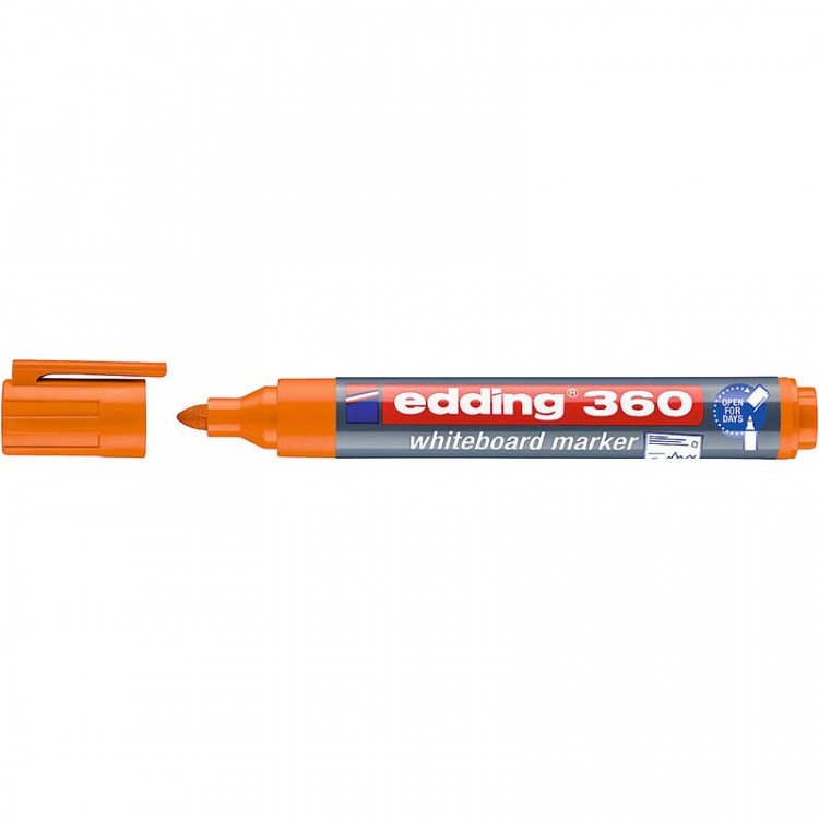 Маркер для белых досок edding 360, круглый наконечник, 1.5-3 мм Оранжевый по низкой цене оптом 