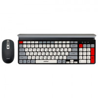 Набор беспроводной SMARTBUY 201359AG, клавиатура 79клавиш, мышь 3кнопки+1колесо, черный/серый/белый, SBC-201359AG-KW