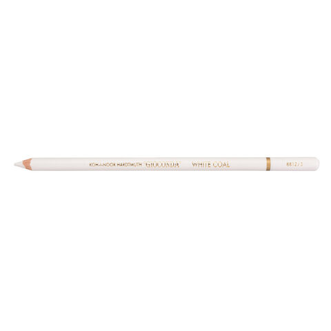 Карандаш угольный KOH-I-NOOR, 1 шт., "Gioconda" EXTRA, белый, HB, 8812003003KS