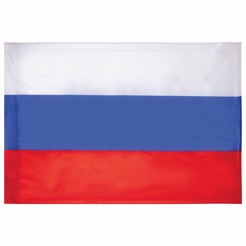 Флаг России 90х135 см без герба, ПРОЧНЫЙ с влагозащитной пропиткой, полиэфирный шелк, STAFF, 550225 по низкой цене оптом 