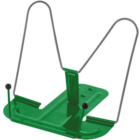 Подставка для книг и учебников BRAUBERG LINE+, металлическая, зеленая, европодвес, 238072 по низкой цене оптом Краснодар, Москва, Уфа, Казань, Барнаул, Владивосток, Хабаровск, Сахалин, Красноярск, Екатеренбург, 