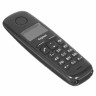 Радиотелефон GIGASET A170, память 50 номеров, АОН, повтор, часы, черный, S30852H2802S301