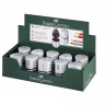 Точилка FABER-CASTELL "Trio Grip 2001", 3 отверстия, 2 контейнера, пластиковая, серебристая, 183800 по низкой цене оптом 