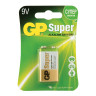 Батарейка GP Super, "Крона" (6LR61, 6LF22, 1604A), алкалиновая, 1 шт., в блистере, 1604A-5CR1, 1604A-BC1 по низкой цене оптом 
