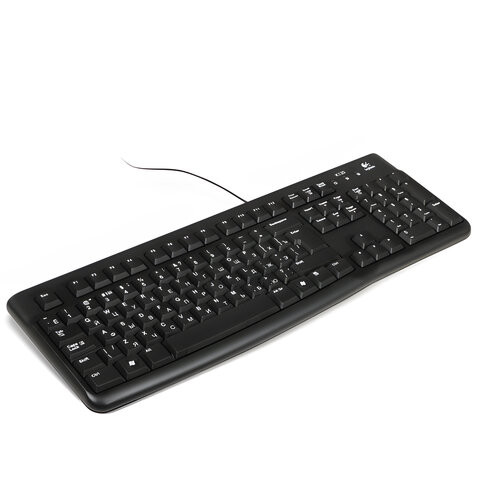 Клавиатура проводная LOGITECH K120, USB, 104 клавиши, черная, 920-002522 по низкой цене оптом Краснодар, Москва, Уфа, Казань, Барнаул, Владивосток, Хабаровск, Сахалин, Красноярск, Екатеренбург, 